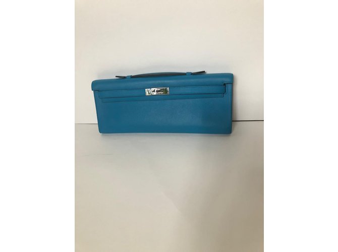 Hermès Corte de kelly Azul marino - vista 3