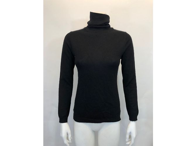 Suéter de cuello de tortuga Eric Bompard en cachemir negro S - vista 3