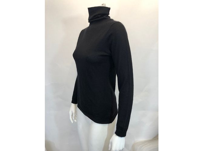 Suéter de cuello de tortuga Eric Bompard en cachemir negro S - vista 6