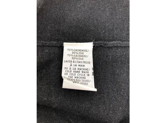 T-shirt Eric Bompard nera in cashmere e seta Taglia S Nero - vista 7