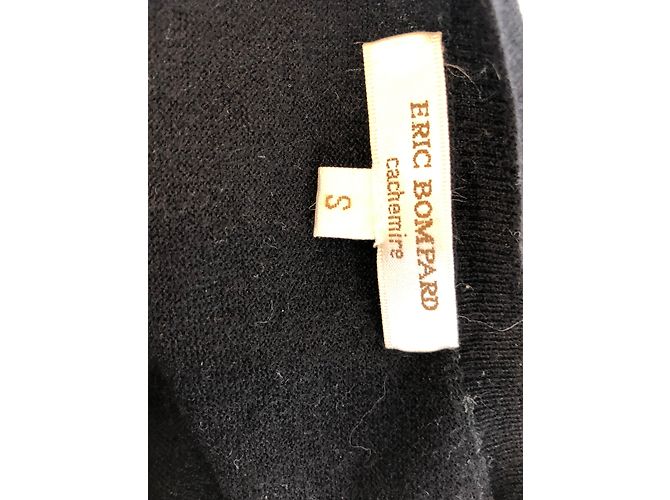 Suéter Eric Bompard de cachemira negro cuello en pico S - vista 6