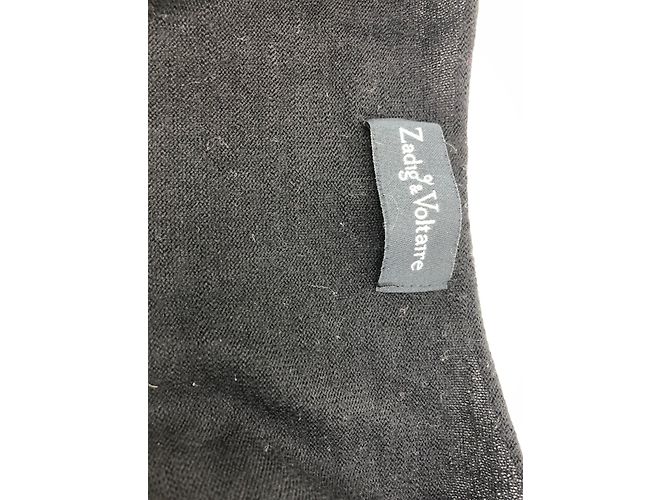 Maglione Zadig & Voltaire Nero in Lana Merino con Ricamo Farfalla XS - vista 7