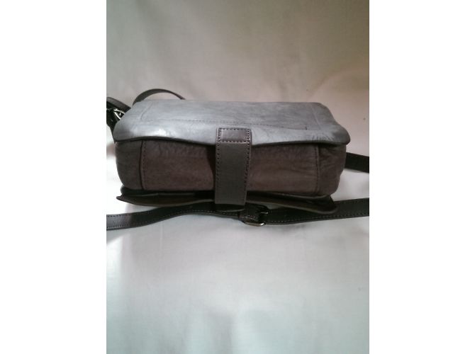 Nat & Nin Borsa in pelle grigio e marrone Grigio antracite Marrone chiaro - vista 11