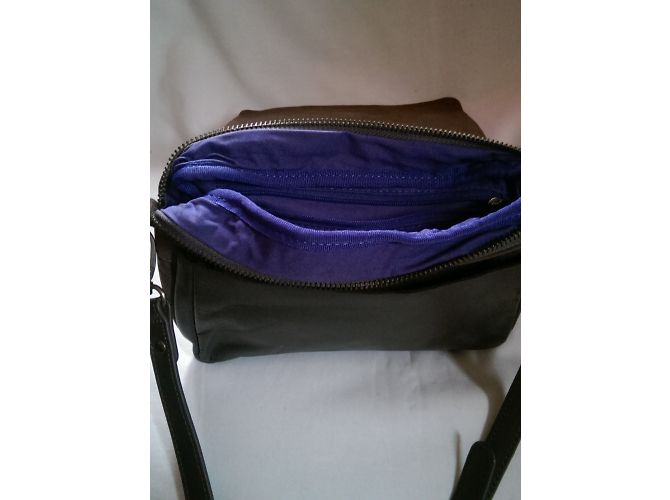 Nat & Nin Borsa in pelle grigio e marrone Grigio antracite Marrone chiaro - vista 3