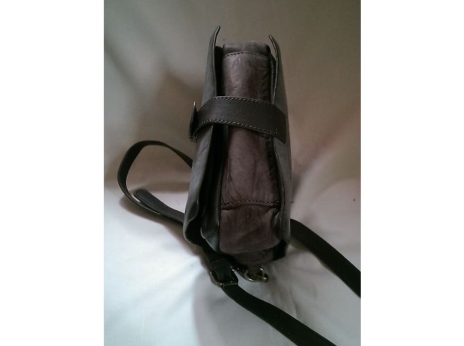 Nat & Nin Borsa in pelle grigio e marrone Grigio antracite Marrone chiaro - vista 9