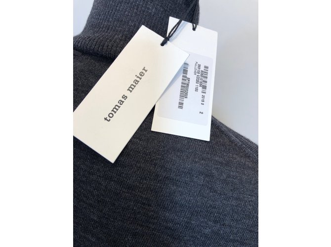 Tomas Maier Rollkragenpullover Graue Wolle - Ansicht 7