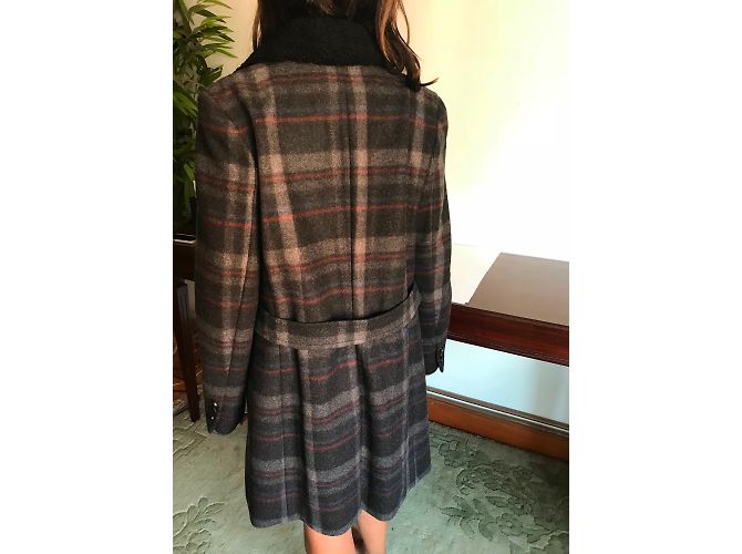 Abrigo de lana a cuadros gris 3.1 Phillip Lim - vista 3