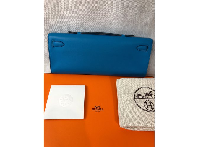 Hermès Corte de kelly Azul marino - vista 15
