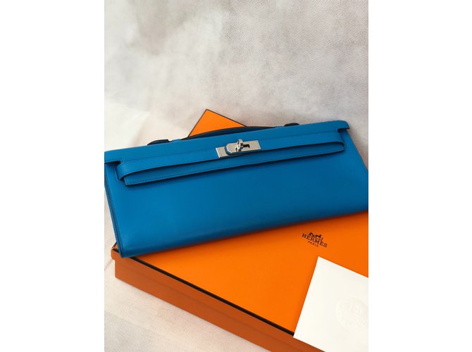 Hermès Corte de kelly Azul marino - vista 18