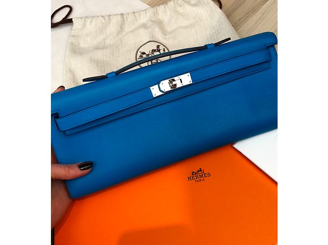 Hermès Corte de kelly Azul marino - vista 20