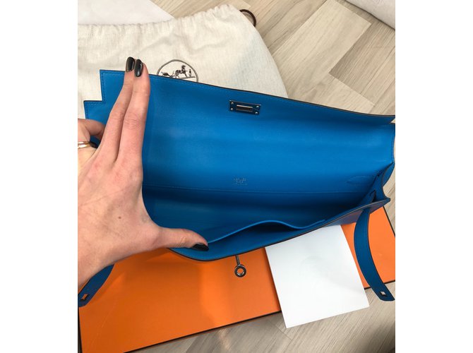 Hermès Corte de kelly Azul marino - vista 21
