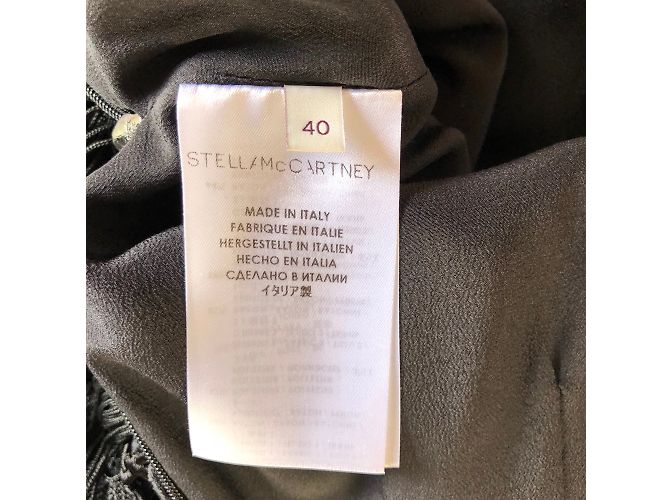 Falda Stella Mc Cartney negra de rayón con encaje macramé Negro - vista 9