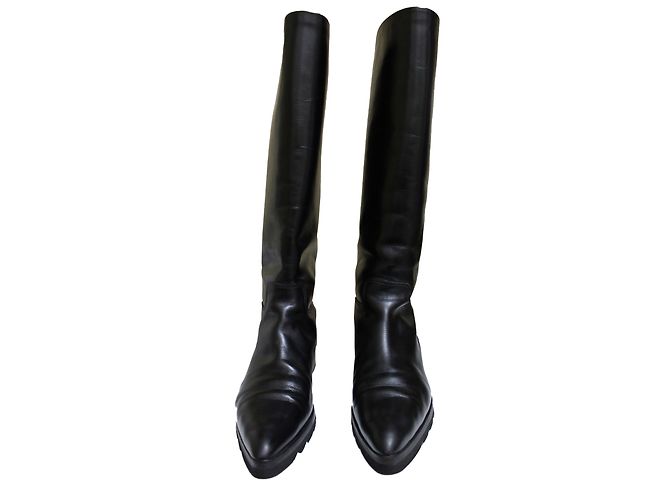 Walter Steiger Black Leather Boots - view 2