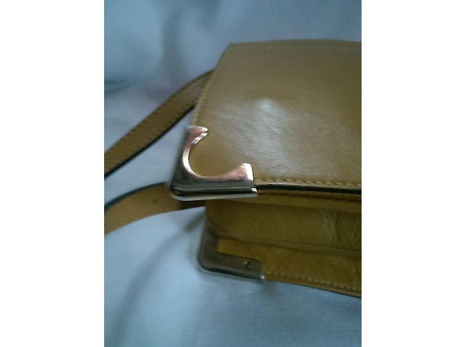 Borsa Massimo Dutti in pelle senape - vista 4