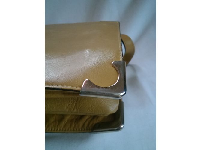 Borsa Massimo Dutti in pelle senape - vista 5