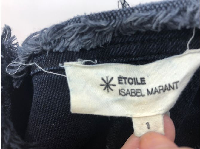 Abito in denim Isabel Marant Etoile blu navy - vista 8