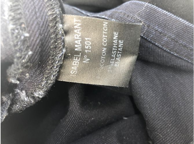 Abito in denim Isabel Marant Etoile blu navy - vista 9