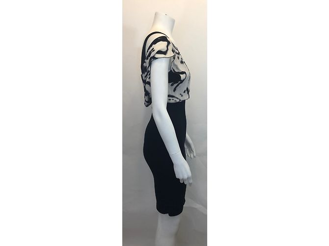 Vestito Alice + Olivia in seta nylon e rayon nero XS - vista 3