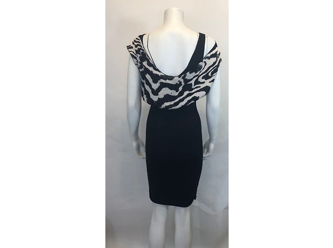Vestito Alice + Olivia in seta nylon e rayon nero XS - vista 4