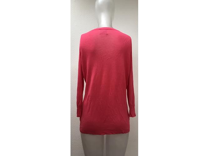 Autre Marque Rosa Pullover aus Bambus und Kaschmir L Pink - Ansicht 3