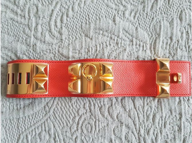 Hermès Armband Collier de chien Rot - Ansicht 2