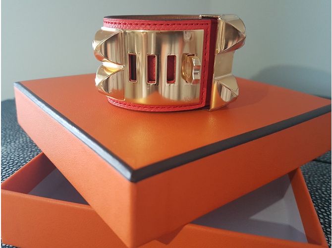 Hermès Armband Collier de chien Rot - Ansicht 7