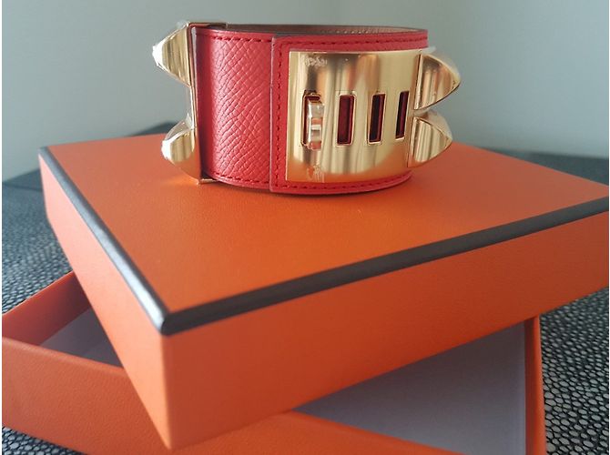 Hermès Armband Collier de chien Rot - Ansicht 8