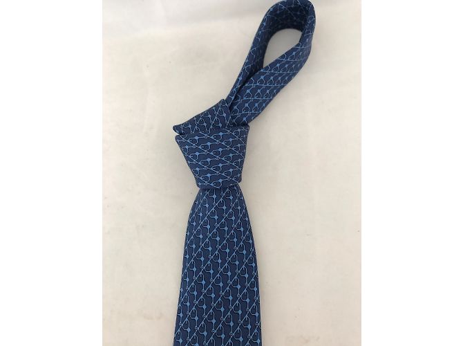 Hermès Laços Azul marinho - vista 2