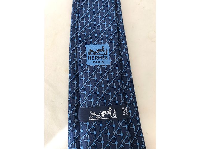 Hermès Laços Azul marinho - vista 3