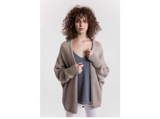 La Fée Maraboutée Oversize Weste Lavendel - Ansicht 3