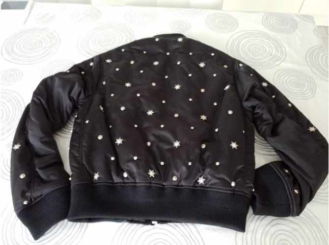 Chaqueta bomber acolchada negra Sandro Negro - vista 2