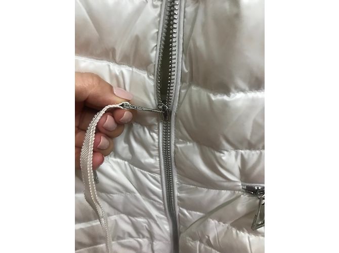 Giacca Moncler Bianca Perla XS Bianco - vista 5