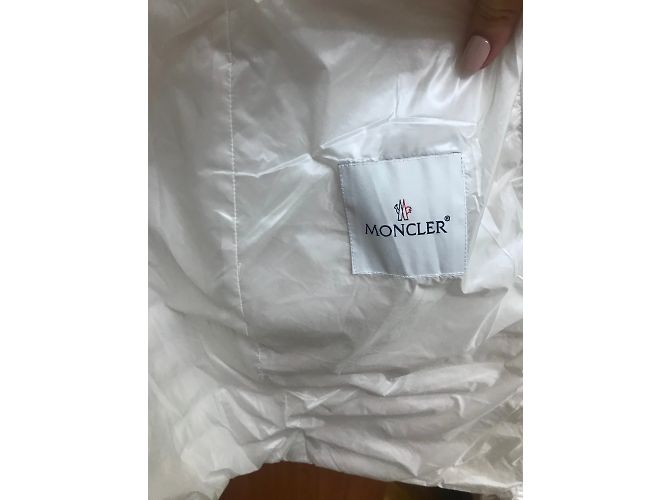 Giacca Moncler Bianca Perla XS Bianco - vista 6