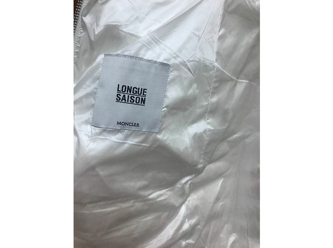 Giacca Moncler Bianca Perla XS Bianco - vista 7