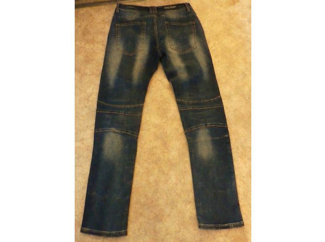 Vaqueros Biker Balmain Azules Algodón - vista 5