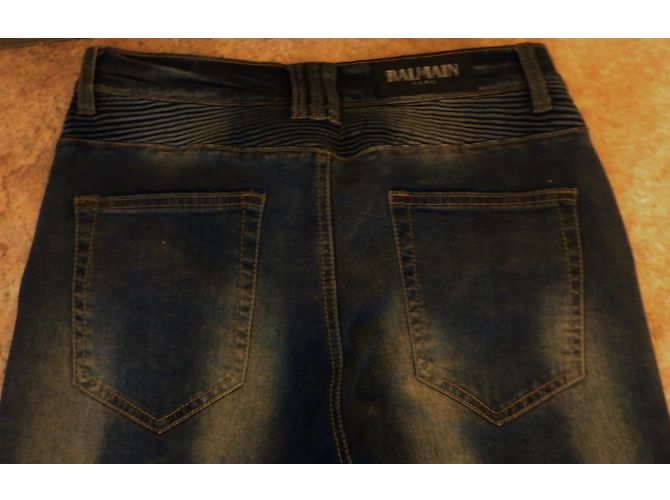 Vaqueros Biker Balmain Azules Algodón - vista 6