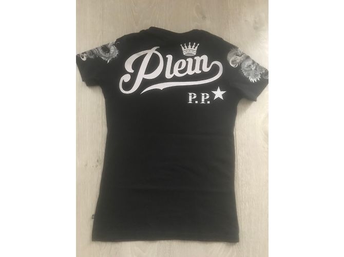 T-shirt Philipp Plein Testa di Tigre con Strass Nera - vista 2