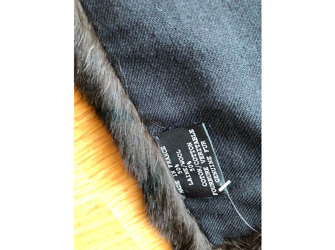 Sciarpa Chanel in pelliccia marrone scuro - vista 6