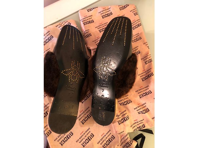 Mocassini Gucci Princetown in pelle nera Nero - vista 6