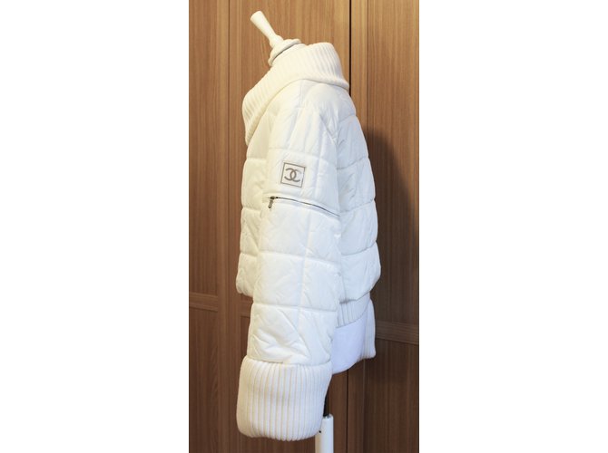 Chanel Chaqueta de esquí de la vendimia Blanco - vista 4