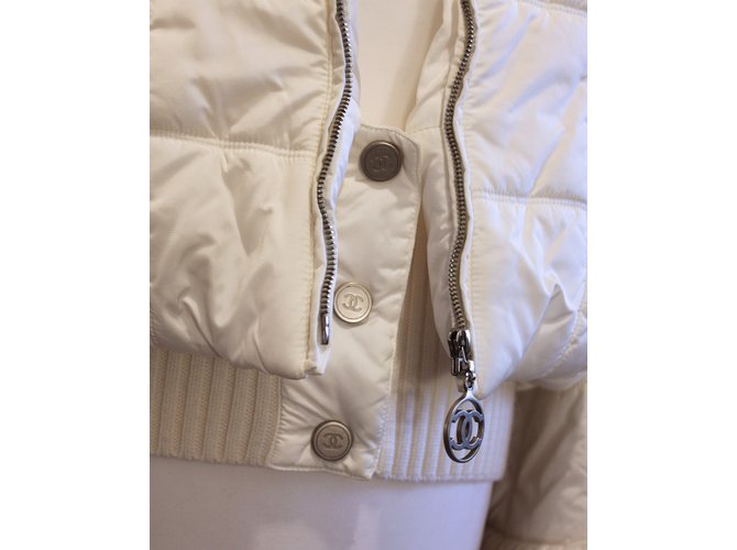 Chanel Chaqueta de esquí de la vendimia Blanco - vista 9
