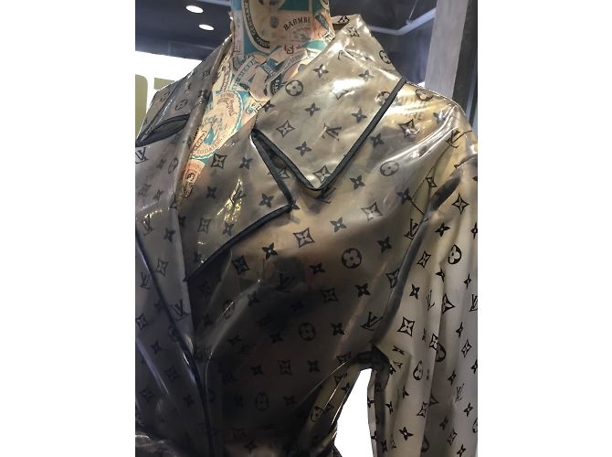 Louis Vuitton Doppio petto Grigio antracite - vista 6