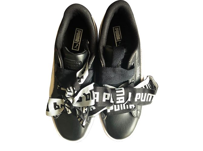 Baskets Puma Noir Blanc - vue 2