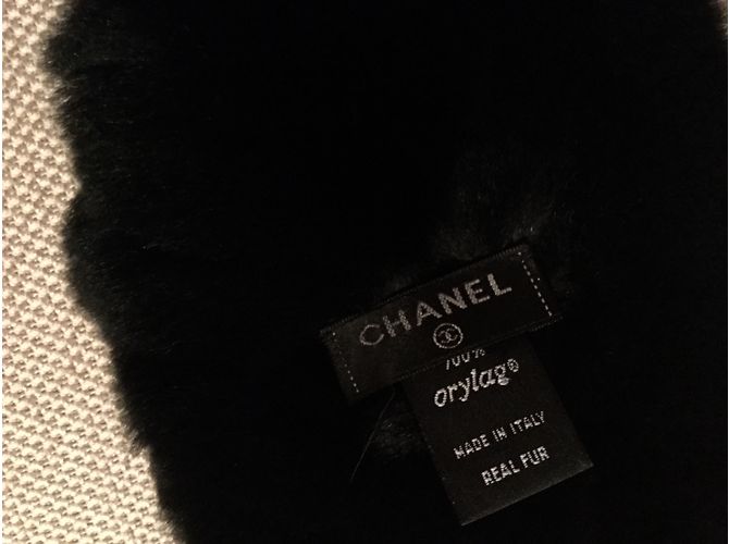 Chanel Cachecol Preto - vista 3