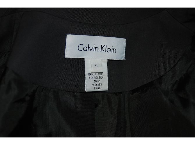 Calvin Klein Wollblazer Grau Anthrazitgrau - Ansicht 4