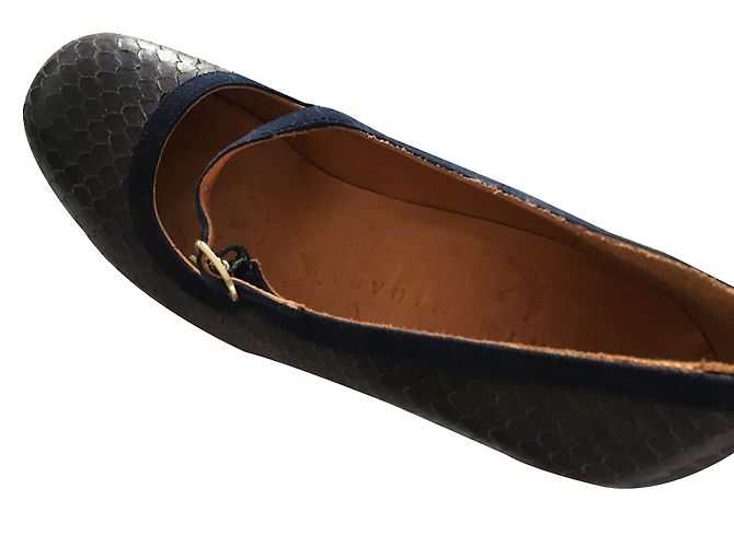 Décolleté Chie Mihara in pelle blu navy Taglia 37 - vista 2