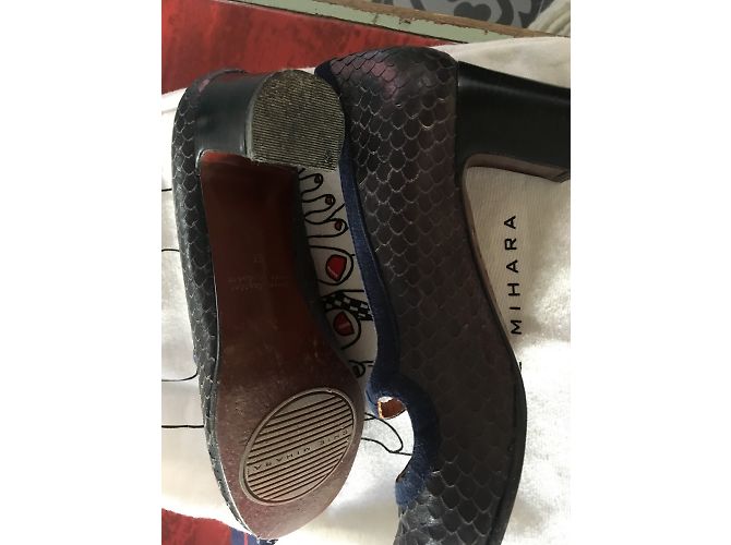 Décolleté Chie Mihara in pelle blu navy Taglia 37 - vista 4