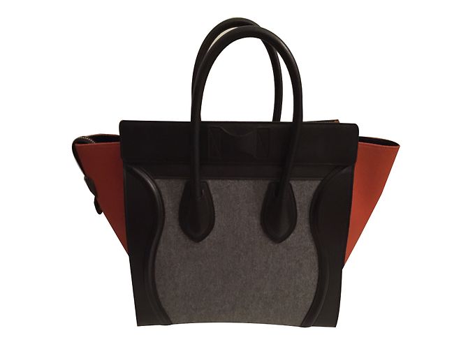 Borsa a mano Céline in pelle grigia Grigio - vista 2