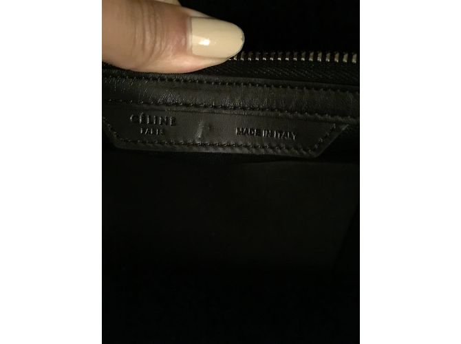 Borsa a mano Céline in pelle grigia Grigio - vista 4