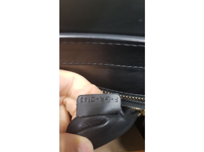 Borsa a mano Céline in pelle di lucertola nera Nero - vista 6